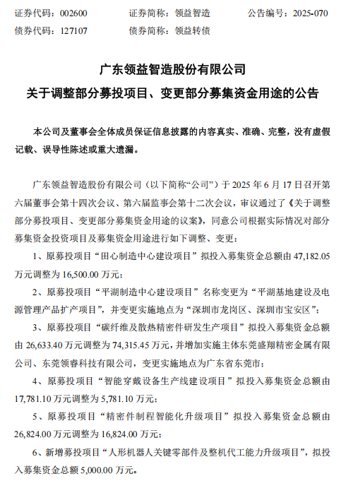 股票配资平台查询系统 领益智造5.27亿元资金大转身: 猛攻散热与机器人代工战场