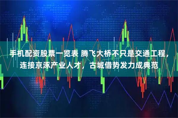 手机配资股票一览表 腾飞大桥不只是交通工程，连接京涿产业人才，古城借势发力成典范